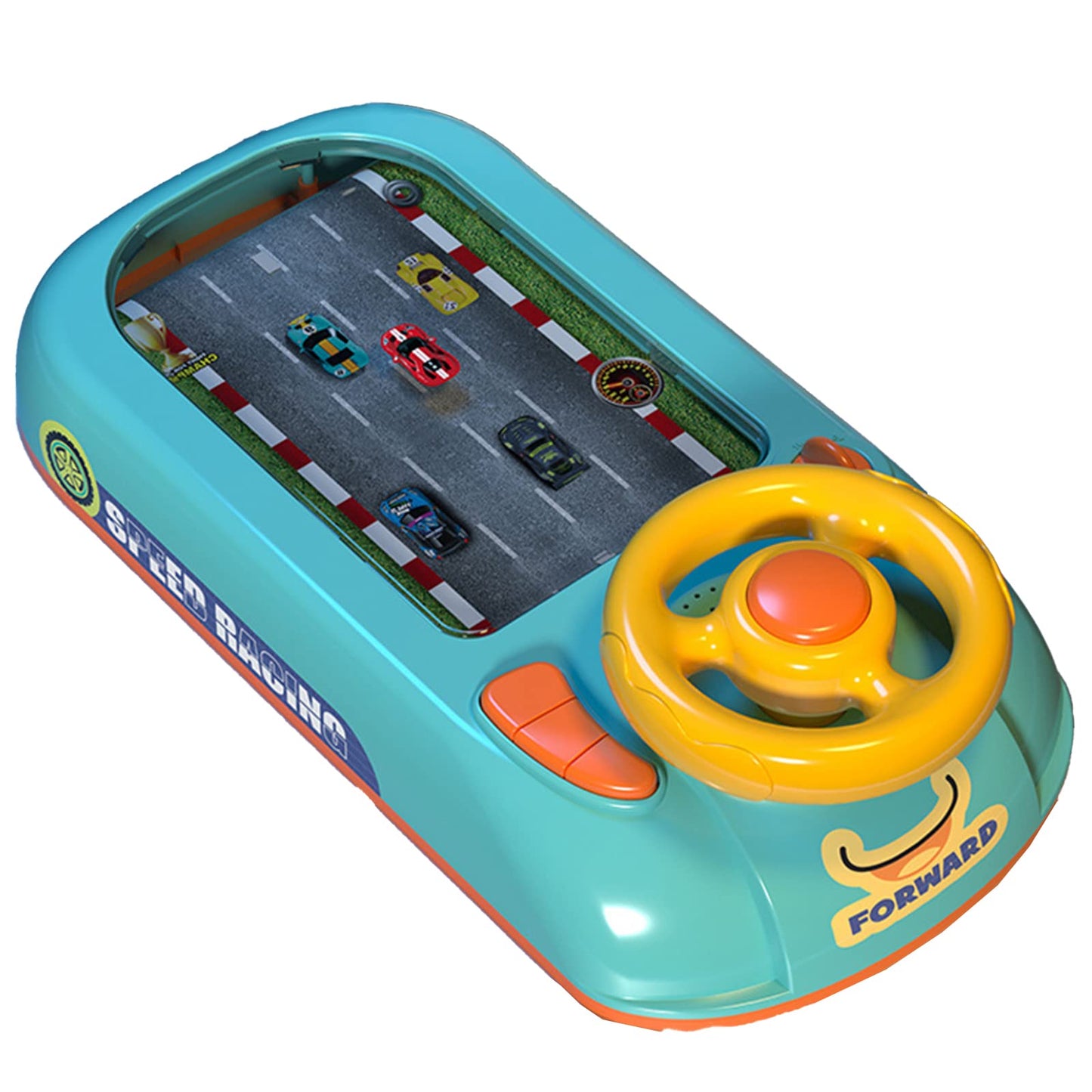 Steering Wheel Game, Steering Wheel Toy, Musical Steering Wheel Car Games, Toddler Driving Racing Car Game with Sound, Electric Sound Racer Steering Wheel Game Simulator Birthday Gifts for Kids